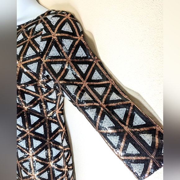 Ivanka Trump, NWT, Geometric, Sequin, Sheath Dress, Size 8 - Picture 10 of 14